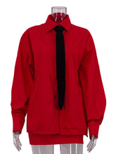 Fashion Shirt and Ultra Mini Skirt Set