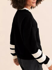 Letter Print Crewneck Pullover Hoodie