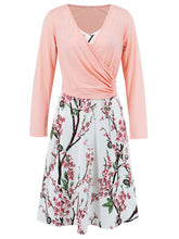 Warp Tops Floral Print Spaghetti Strap Dress Outfits