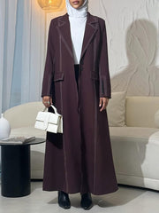 Boutique Fashion Pocket Stitched Slim Jacket Coat