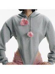 Fashion Hooded Flower Chain Bodysuit