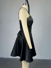 Elegant Sequin Strapless Mini Dress