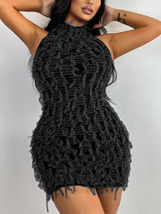 See through Slim Package Hip Dress