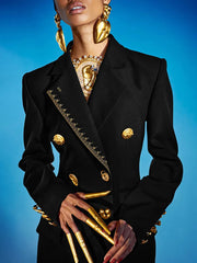 Fashion Double-breasted Slim Blazer