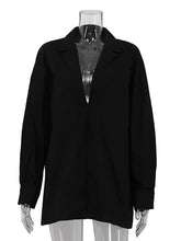 Sexy Deep V Oversized Shirt Dress