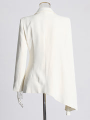 Fashion Asymmetric Shawl Casual Blazer