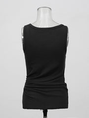 Casual Sleeveless Knit Slim fit Tank Top