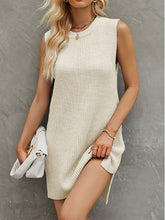 Solid Color Loose Knit Dress