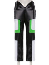 PU Leather Straight Trousers