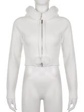 Casual Zipper Hoodie Coat