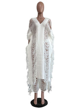 Hollow out Knit Tassels Suit