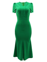 V Neck Slim Hip Wrap Dress