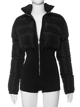 Stretch Tight Cotton Jacket Romper