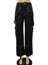 Loose Casual Accordion Baggy Denim Jeans