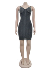 Sexy Rhinestone Club Mini Dress