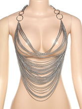 Fashion Metal Chain Halter Vest
