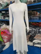 V-neck Long Sleeve Slim Dress