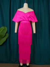 Low Chest Deep V Tassels Party Dress