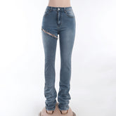 High Waist Slim-Fit Jeans
