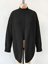 Fashion Knit Slit Pullover Sweater