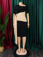 Plicated Bandage Wrap hip Dress