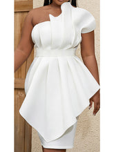 Ruffles Slim Hip Wrap Dress