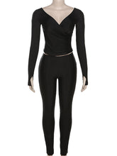 Off Shoulder Tights Trousers Suit