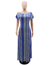 Print Off Shoulder Slim Dress
