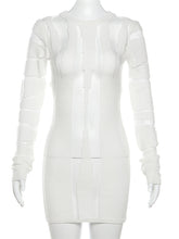 Sexy See-through Wrap Hip Dress