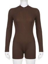 V Neck Long Sleeve Rompers