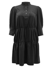 High Collar Loose Dress