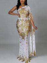Sequin See through Party Dress