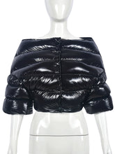 Off Shoulder Warm Padded Jacket