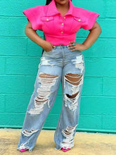 Fashion Loose Ripped Jeans