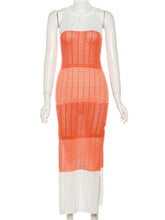 Sleeveless High Slit Knit Dress