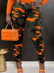 Camouflage Cargo Pants Casual Trousers