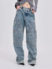 Streetwear Loose Casual Versatile Wide Leg Jeans