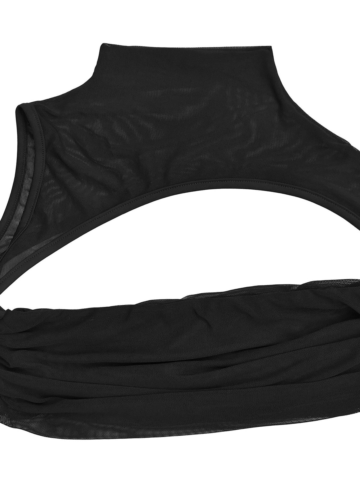 Sexy Sheer Mesh Hollow Out Top Bodycon Dress Sets