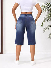 Straight Leg Loose Trendy Midi Jeans