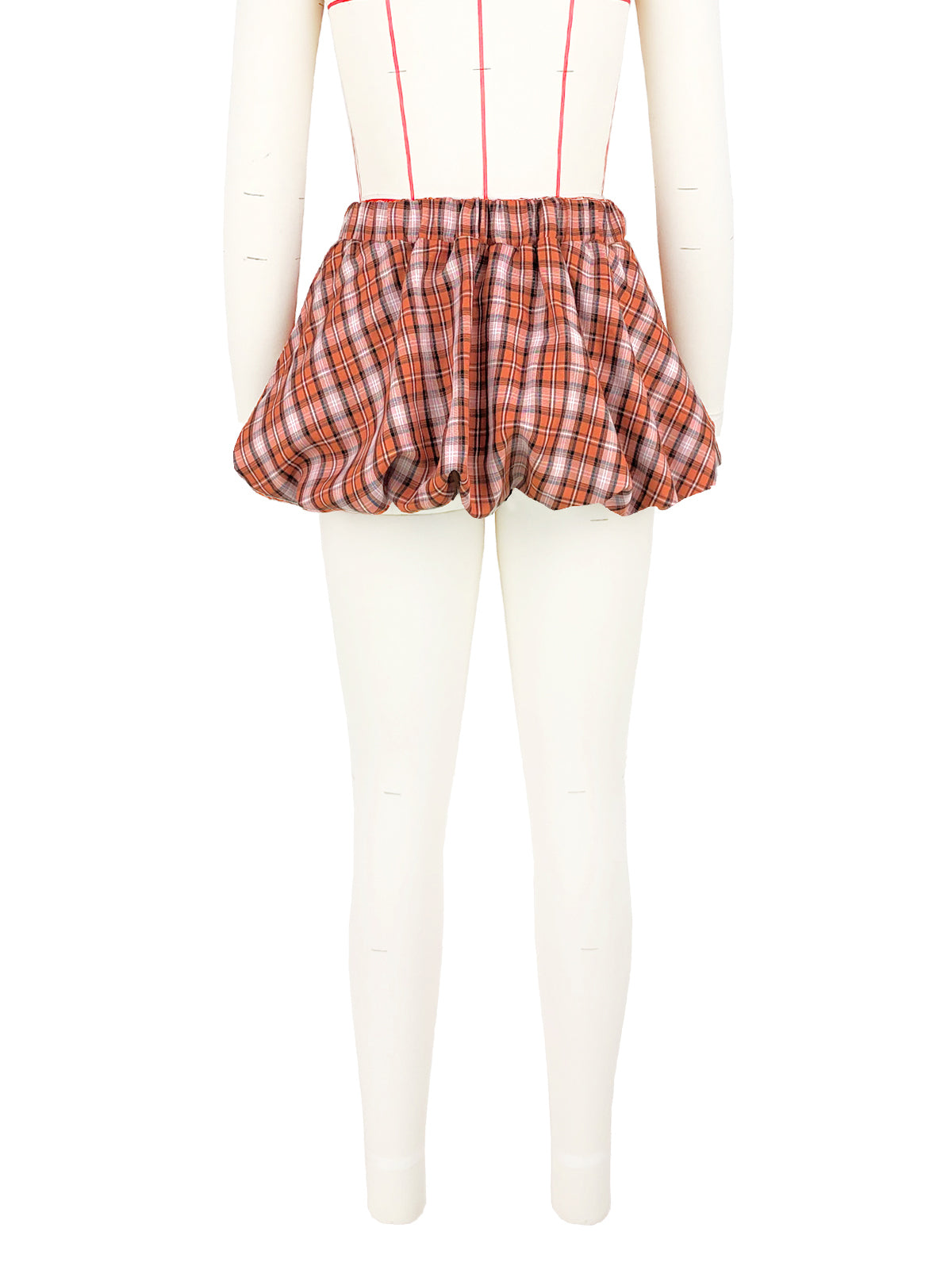 Sexy Plaid Pleated Low Waist Mini Skirt