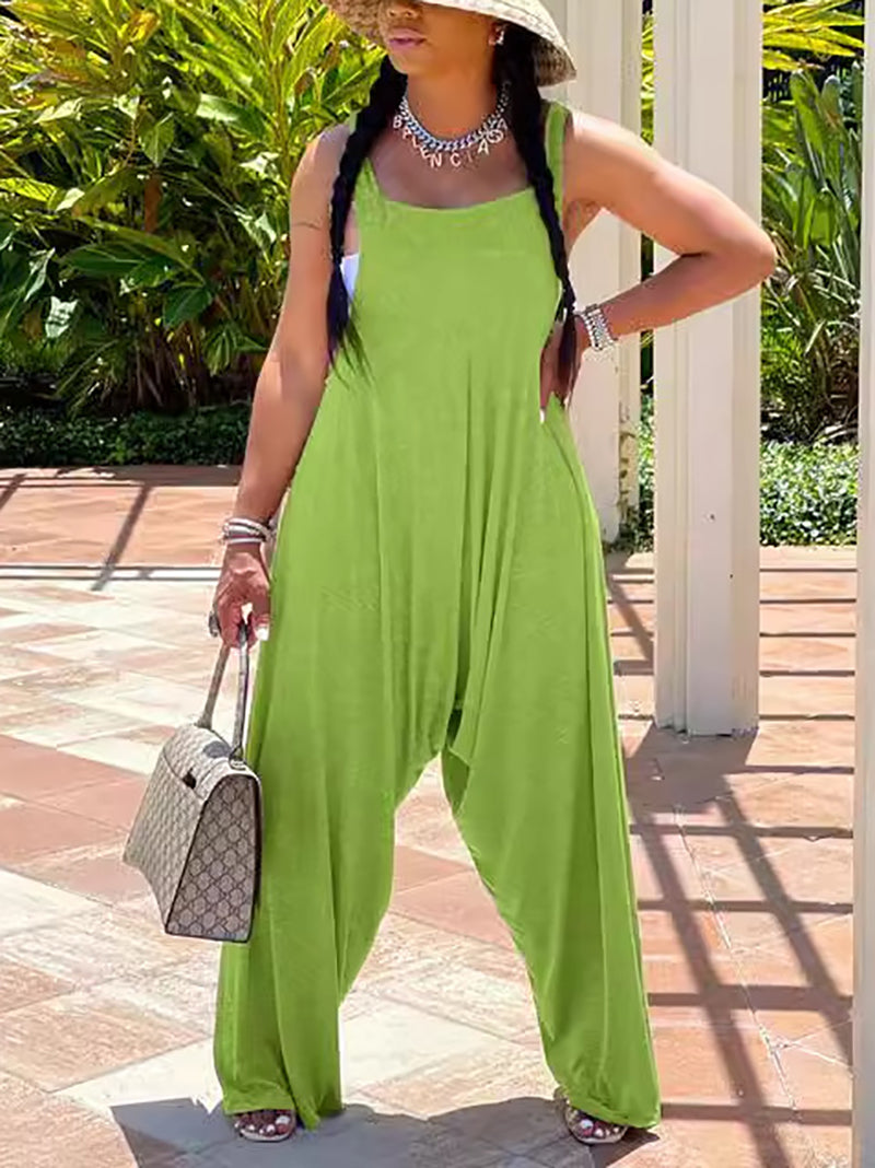 Casual Sleeveless Saggy Jumpsuit