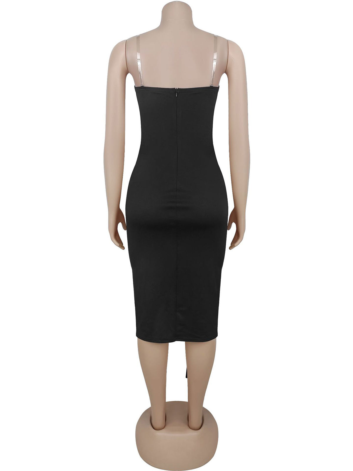 Sexy Strapless Bandage Bodycon Midi Dress