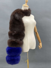 Long Plush Faux Fur Shoulder Wrap