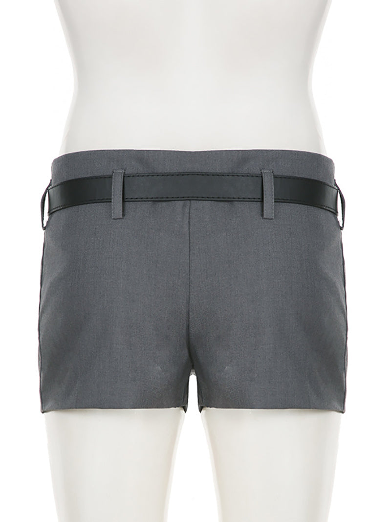 Fashion Halterneck Corset Top Shorts Two Piece Set