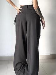 Low Waist Loose Wide Leg Pants