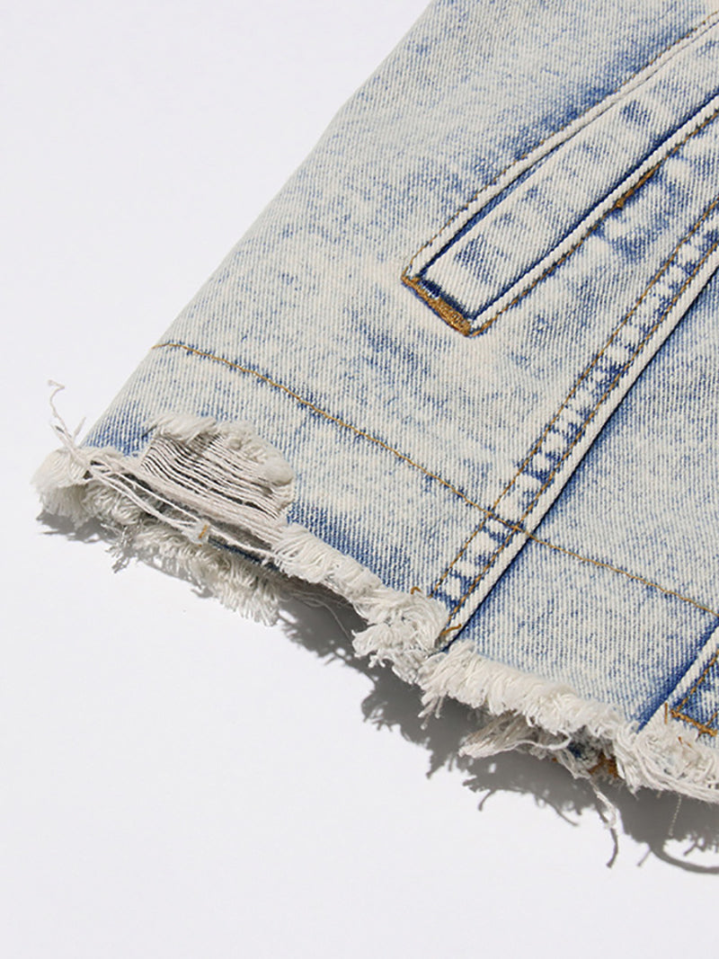 Vintage Washed Loose Versatile Denim Jacket