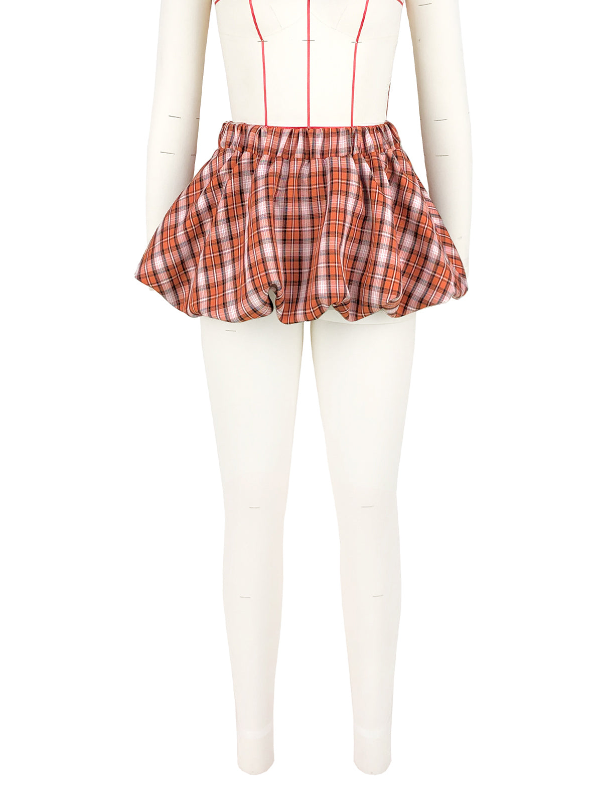 Sexy Plaid Pleated Low Waist Mini Skirt