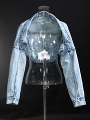 Fashion Cropped Denim Jacket Coat