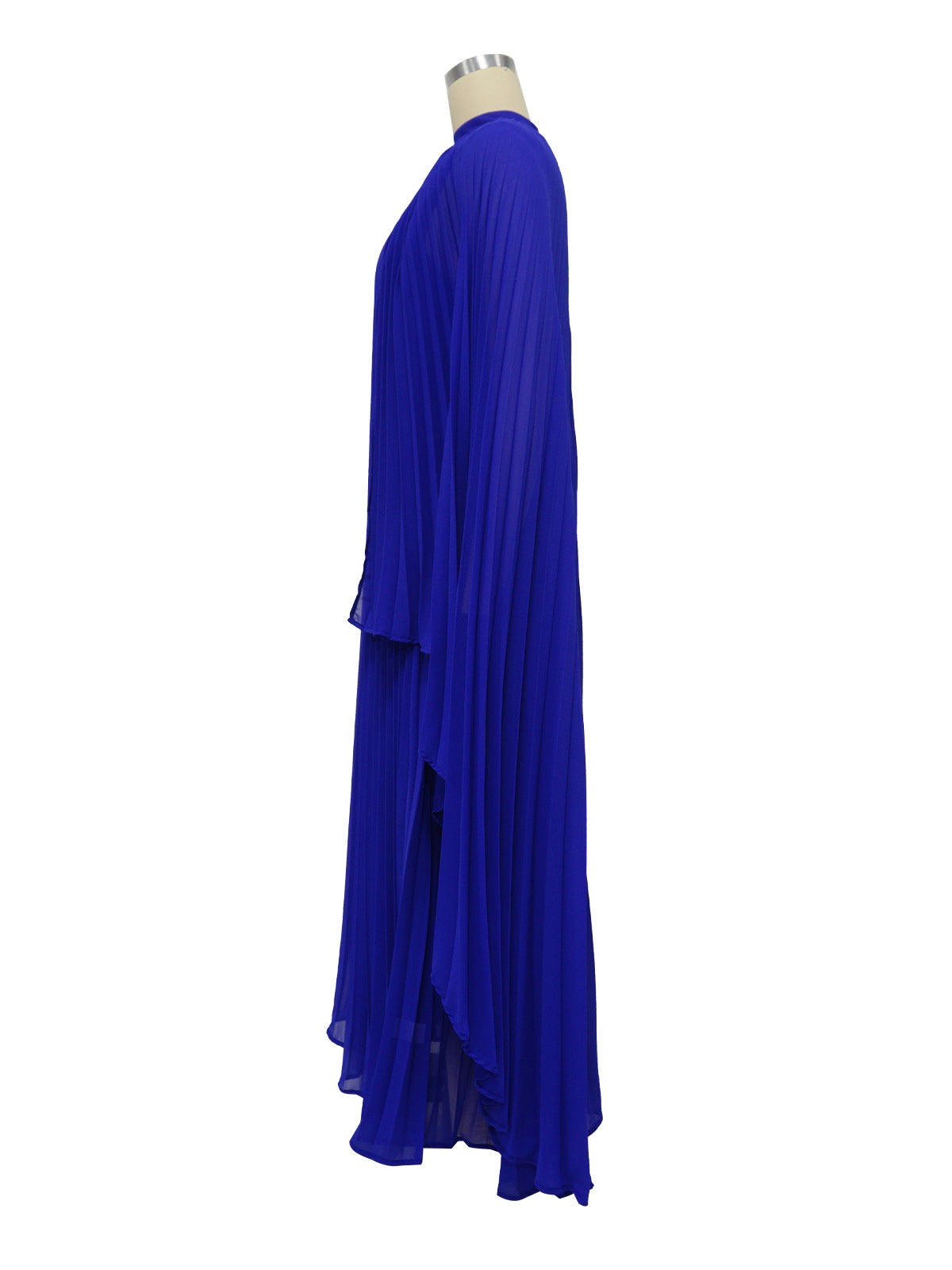 Fashion Solid Color Chiffon Pleat Dress