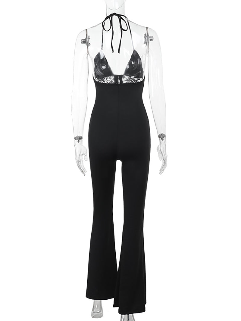 Elegance Backless Slim Halter Jumpsuit